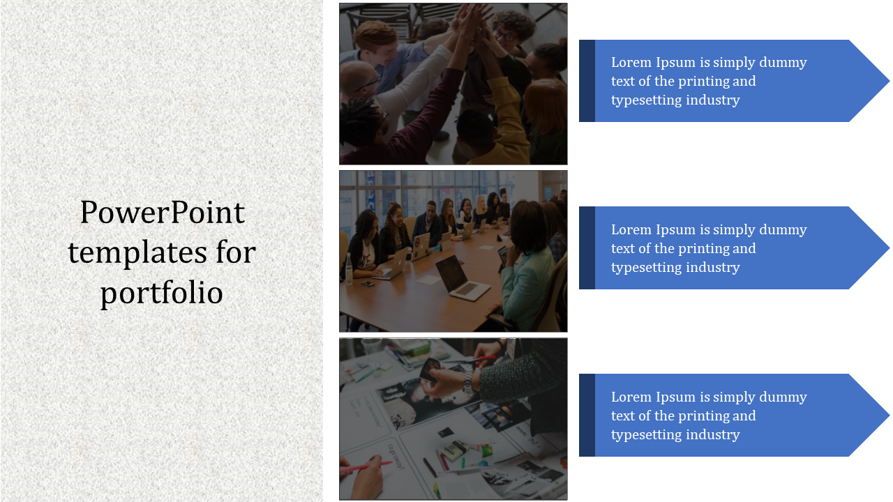 Creative PowerPoint Templates For Portfolio Presentation